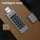 NÖRDIC Sikkert krypteret USB-drev med adgangskodebeskyttelse og låsende AES-256-bit, USB-drev 3.0 til personlig beskyttelse 128GB