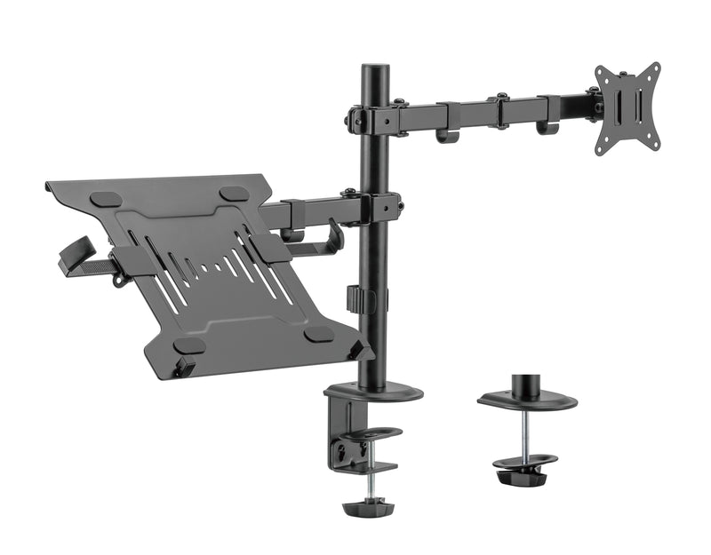 NÖRDIC Skærmarm og bærbar computerholder til skærm 17-32" 9 kg bærbar 10-15,6" skærmbeslag