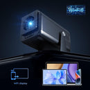 NÖRDIC Smart Projektor Android 13.0, Native 1080P, Auto Keystone, 300ANSI 4K HDR Support, Roterbar Design WiFi 6 & BT, Skærm spejling, ARC