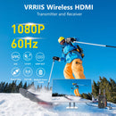 NÖRDIC Trådløs HDMI Sender og Modtager, 1080P Full HD Trådløst Video-overføringssystem med Loop Out, 400m