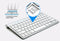 NÖRDIC Trådløst Bluetooth MacOS Tastatur Nordisk Layout 78 taster