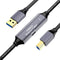 NÖRDIC USB 3.0 Aktiv Printerkabel - 15m USB A til USB B 3.0 Kompatibel med printer, konferencerkamera, dockingstation, harddisk og mere