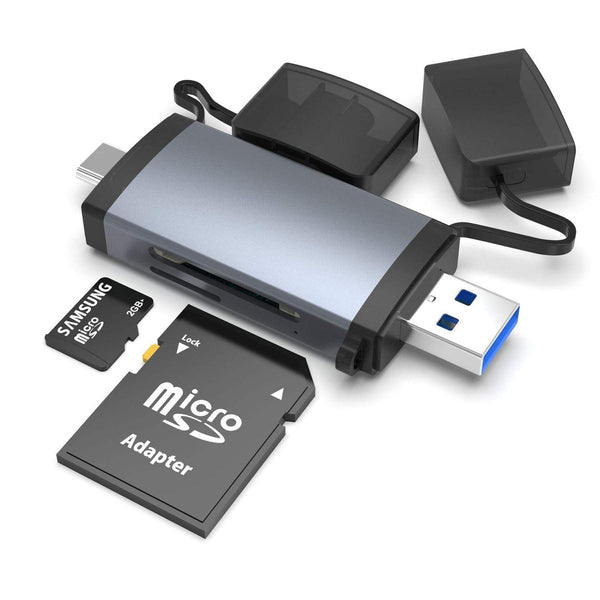 NÖRDIC USB 3.0 kortlæser 2 slot SD, MicroSD UHS-I