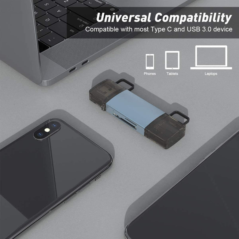NÖRDIC USB 3.0 kortlæser 2 slot SD, MicroSD UHS-I