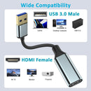 NÖRDIC USB3.0 til HDMI-konverter 1080P 60Hz