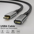 NÖRDIC USB 4 forlænger kabel 2m 40Gbps 100W 8K60Hz