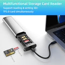 NÖRDIC USB-A 3.1, USB-C 3.1, Lightning-kortlæser og opbevaringsskab 2 slot SD, MicroSD, 1xUSB-A UHS-I