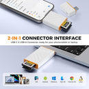 NÖRDIC USB-A, USB-C 3.0 Kortlæser 2 Slot CFexpress Type B, SD3.0 UHS-I
