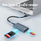 NÖRDIC USB-A, USB-C Kortlæser 2 Slot SD4.0, MicroSD4.0 UHS-II