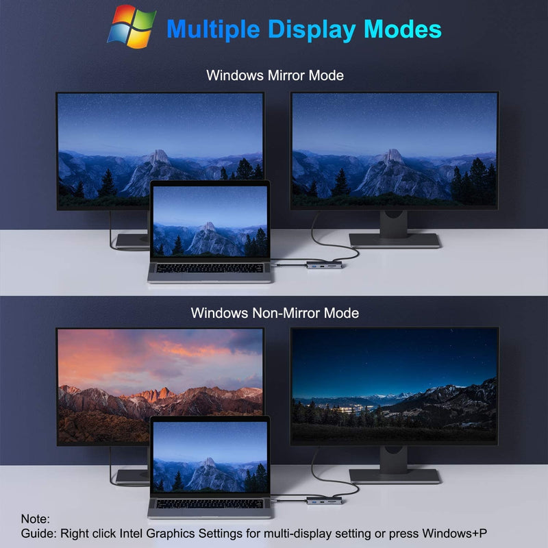 NÖRDIC USB-C 1 til 12 Dockingstation 1xDP 8K30Hz 1xHDMI 8K30Hz 1xRJ45 GigaLan 1xUSB-C PD100W 3xUSB 10G 1xUSB 5G 1xSD 1XMicroSD 1x3,5mm AUX