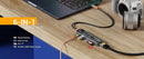 NÖRDIC USB-C 1 til 6 hubs 1xHDMI4K60Hz 1xUSB-C PD 100W 2xUSB-A 5Gbps 1xSD 1xMicro SD