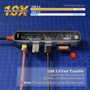 NÖRDIC USB-C 1 til 6 hubs 1xHDMI4K60Hz 1xUSB-C PD 100W 2xUSB-A 5Gbps 1xSD 1xMicro SD