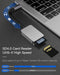 NÖRDIC USB-C 3.1 Kortlæser 2 Slot SD 4.0 og MicroSD UHS-II
