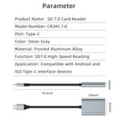 NÖRDIC USB-C 3.2 10 Gbps kortlæser SD Express 7.1 UHS-I NVME PCI-e 3.1