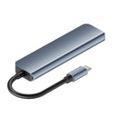 NÖRDIC USB-C 5-ports Hub 3xUSB-A 2.0, 1xUSB-A 3.1 og 1xUSB-C DP100W