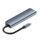 NÖRDIC USB-C 5-ports Hub 3xUSB-A 2.0, 1xUSB-A 3.1 og 1xUSB-C DP100W
