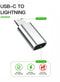 NÖRDIC USBC C kvindelige til have Lightning (Non MFI) adapter sølv