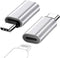 NÖRDIC USBC C mandlig Lightning ho (Non MFI) adapter sølv