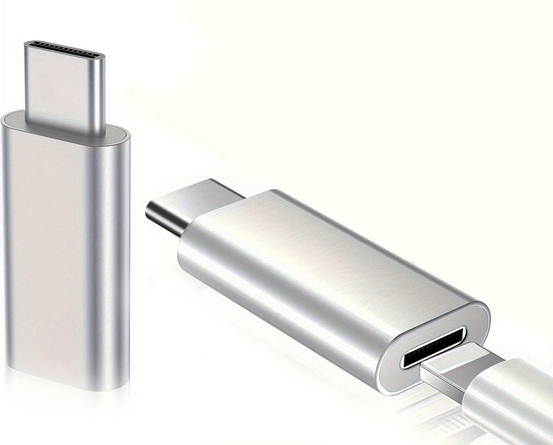 NÖRDIC USBC C mandlig Lightning ho (Non MFI) adapter sølv