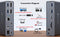 NÖRDIC USB-C Dockingstation med KVM-switch 2 PC 2 skærme 4K120Hz DP Gigabit Ethernet, kortlæser, 4xUSB-A og USB-C