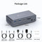 NÖRDIC USB-C Dockingstation med KVM-switch 2 PC 2 skærme 4K120Hz DP Gigabit Ethernet, kortlæser, 4xUSB-A og USB-C