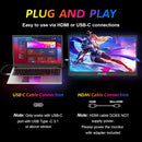 NÖRDIC USB-C & HDMI bærbar LED-skærm 18,5" 1920x1080p 60Hz