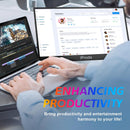 NÖRDIC USB-C & HDMI bærbar LED-skærm 18,5" 1920x1080p 60Hz