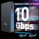 NÖRDIC USB-C Hubb 7port 3xUSB-C 3.2 10G 3xUSB-A 3.1 5G 1xUSB-C PD100W