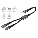 NÖRDIC USB-C Hub til 1xUSB-C PD60W og 1xUSB-C