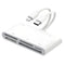 NÖRDIC USB-C/Lightning Kortlæser 5 Slots CF, SD, MicroSD, MS, XD 1xUSB-A 1xUSB-C UHS-I
