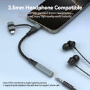 NÖRDIC USB-C/Lightning til stereo 3,5 mm-adapter 15 cm