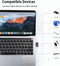 NÖRDIC USB-C han til USB-A hun vinklet adapter 90 grader