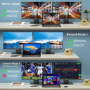 NÖRDIC USB-C til 2xHDMI-adapter 4K30Hz 1xUSB-C 60W PD 1xUSB-A 3.1 5Gbps MST