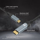 NÖRDIC USBC til HDMI 4K 60Hz 2m nylon flettet kabel plads grå støtte HDCP1.4 og 2,2 Pure kobber 99,99%