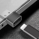 NÖRDIC USB C til OTG USB En mini adapter metal grå
