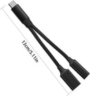 NÖRDIC USB-C til USB-A og USB-C PD60W opladeradapter 13 cm