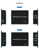 NÖRDIC USB-forlænger 1 til 4 100 m USB3.2 5Gbps