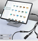 NÖRDIC USB-C/A hub til 3xUSB-C