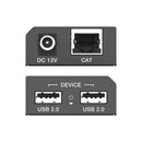 NÖRDIC USB-forlænger Splitter 1 til 2 CAT6 100m