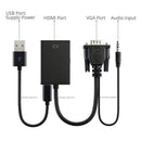 NÖRDIC VGA til HDMI-adapter 1080p 60Hz HDCP 1.2