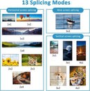 NÖRDIC Video Wall Controller 3x3, TV Wall Processor, 4K@30Hz HDMI Multi-Screen Splicing Processor with HDMI+DVI+USB C Input