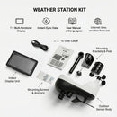 NÖRDIC Weather station rainfall, airpressure 7.5" monitor
