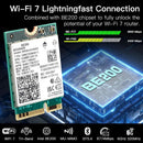 NÖRDIC WiFi 7 PCIe x1 trådløst netværkskort med Intel BE200-chipset, 8800 Mbps, Bluetooth 5.4