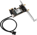 NÖRDIC WiFi 7 PCIe x1 trådløst netværkskort med Intel BE200-chipset, 8800 Mbps, Bluetooth 5.4