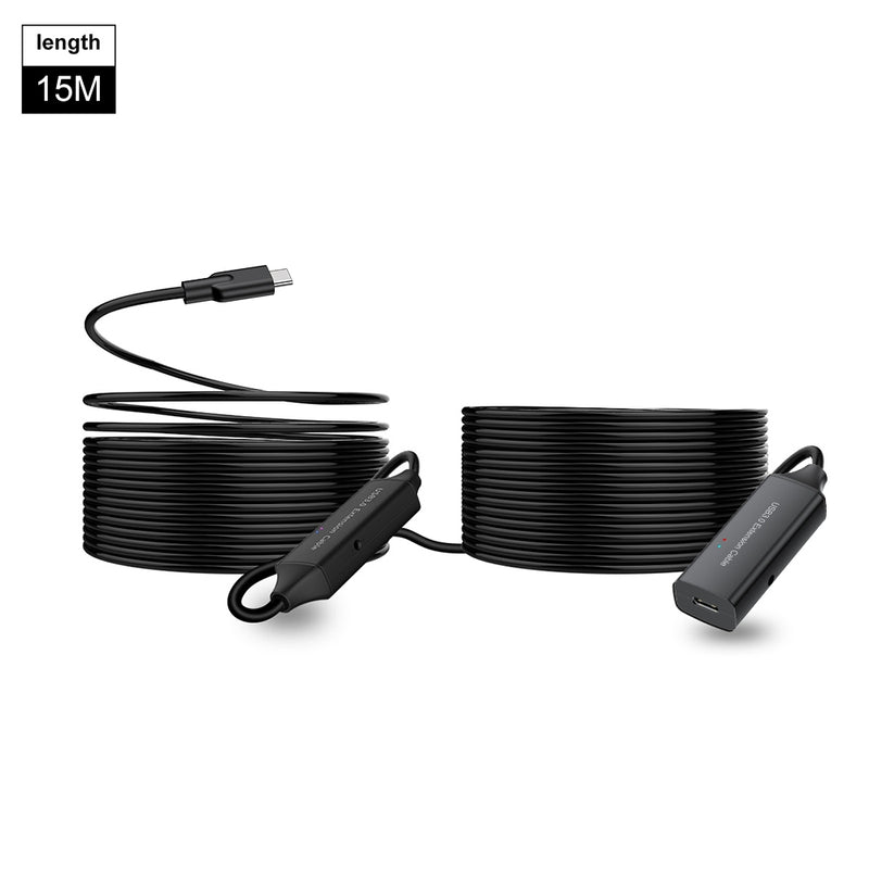 NÖRDIC aktiv 15m USB-C 3.0 SuperSpeed 5Gbps forlængerkabel han til hun