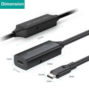 NÖRDIC aktiv 15m USB-C 3.0 SuperSpeed 5Gbps forlængerkabel han til hun