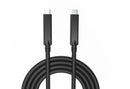 NÖRDIC aktiv AOC fiber USB-C 3.2 Gen 2 kabel 5m 10Gbps 8K + PD 100W, DP 4-Lane 2-Lane
