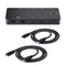 NÖRDIC dockingstation og KVM-switch 2 til 1 USB-C til HDMI, 4K60Hz, 2x USB-A, 2x USB-C PD 100W