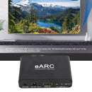 NÖRDIC eARC/ARC HDMI Lyd-Extractor, 24 bit 192 kHz volumenkontrol, HDMI, RCA, optisk og 3,5 mm lydudgang, til HDTV, højttalere og forstærkere