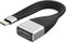 NÖRDIC kort fladkabel 14 cm USB-C til Displayport adapterkabel adapter 4K i 60Hz 21,6Gbps Understøttelse af 3D og HDCP 1.4 og 2.2